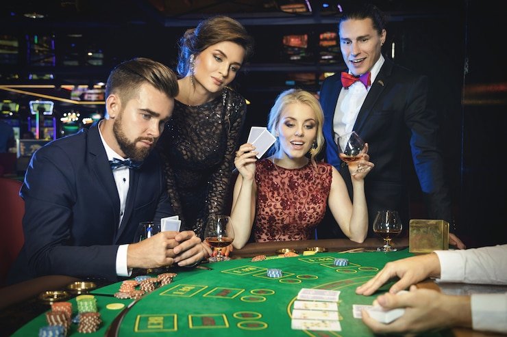 Live casino lobby showing blackjack roulette and baccarat tables